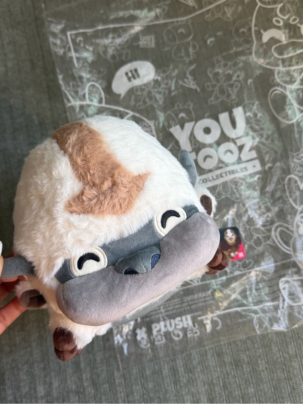 YouPooz Kids Plush Avatar Appa Stuffed Animal - White & Gray